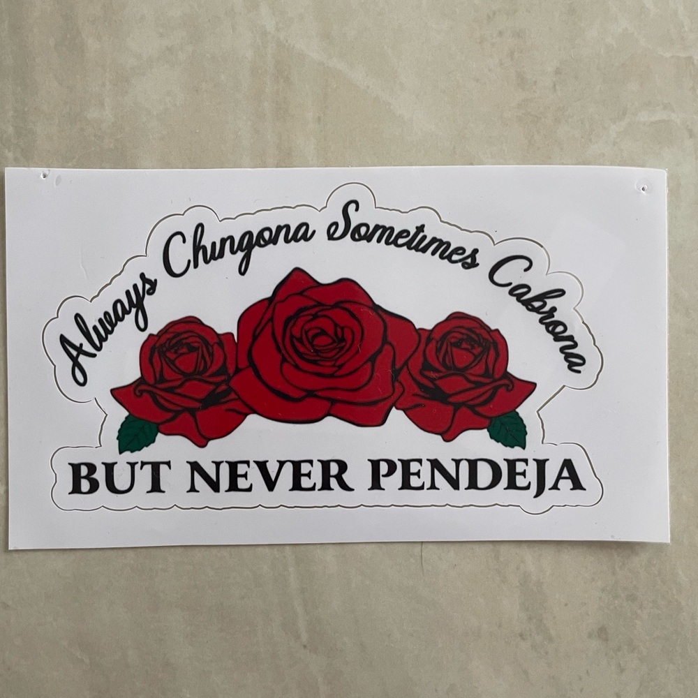 Funny sticker for woman.